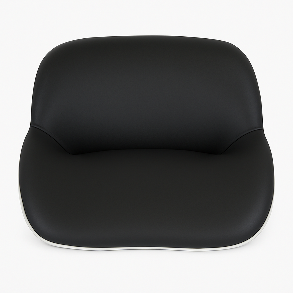 Seat Vinyl Black with Orange Fits Kubota B7100 L175 L235 L245 34200-18400