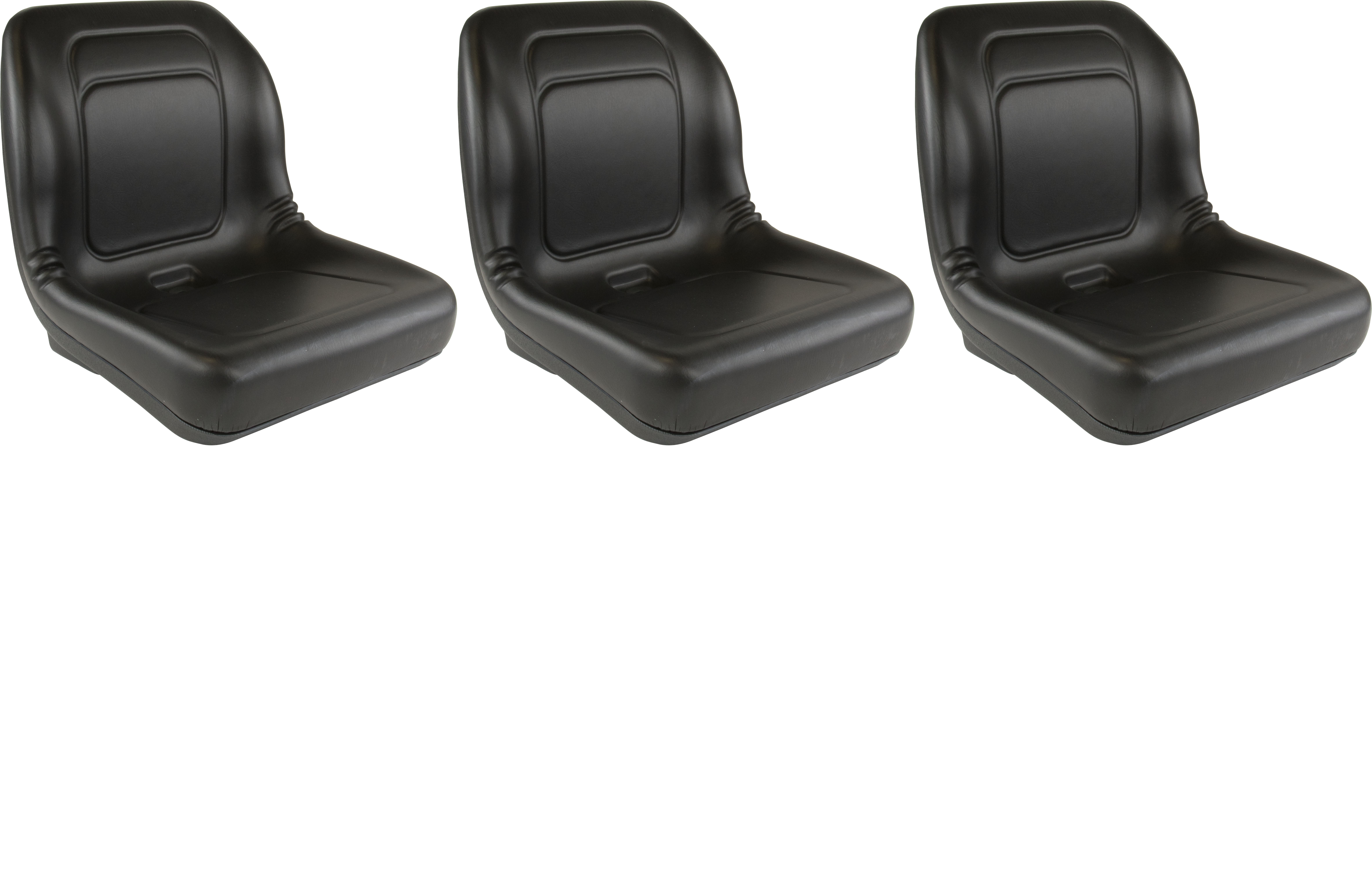 Black Seat Pack of 3 LGT100BL fits John Deere 315 317 313 270 260 250 319D CT315