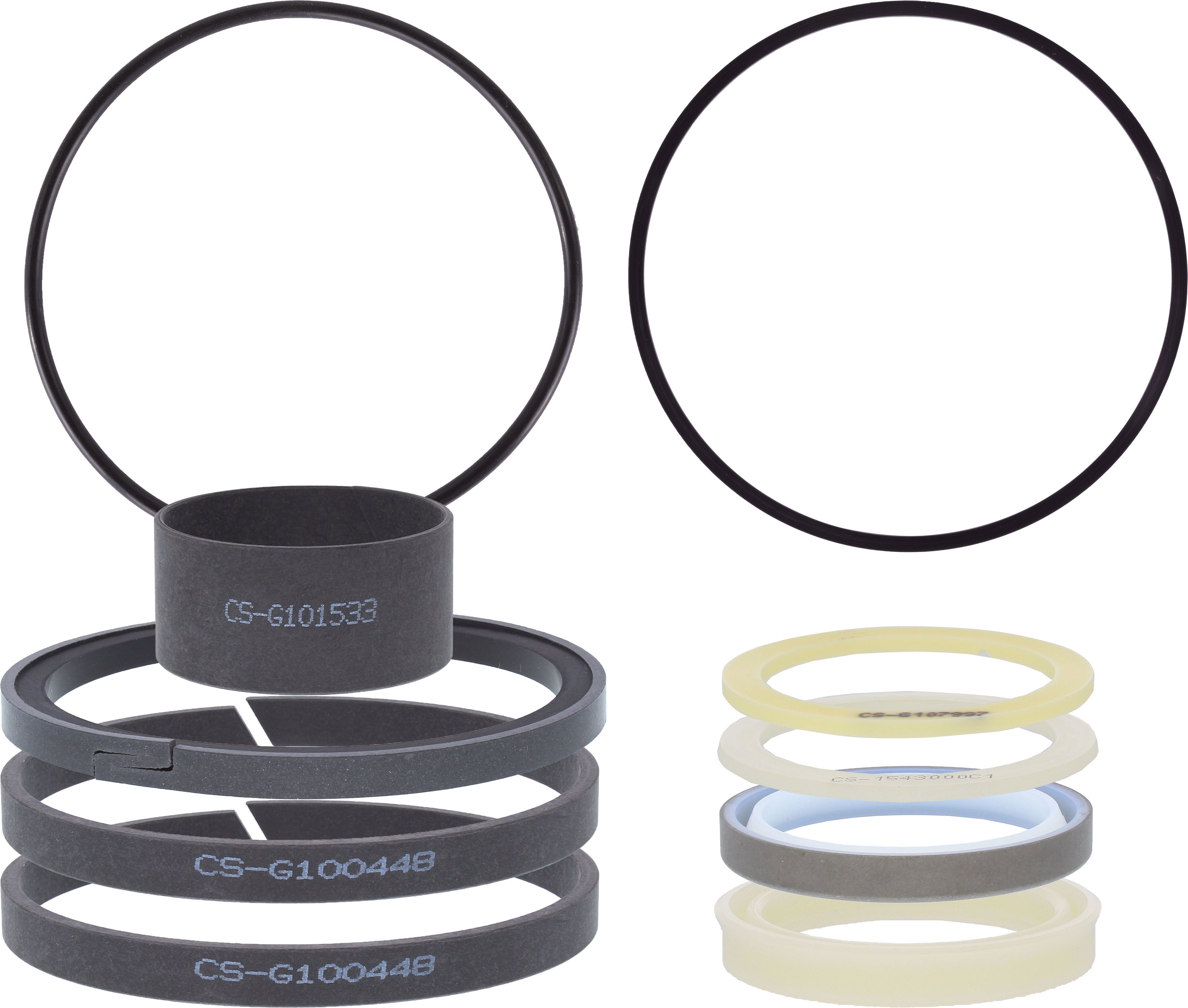 Kit Guarnizioni Per Cilindro Idraulico G-Power, Per Asta 2" E Foro 4", 10 Pezzi Con Ricambi OEM